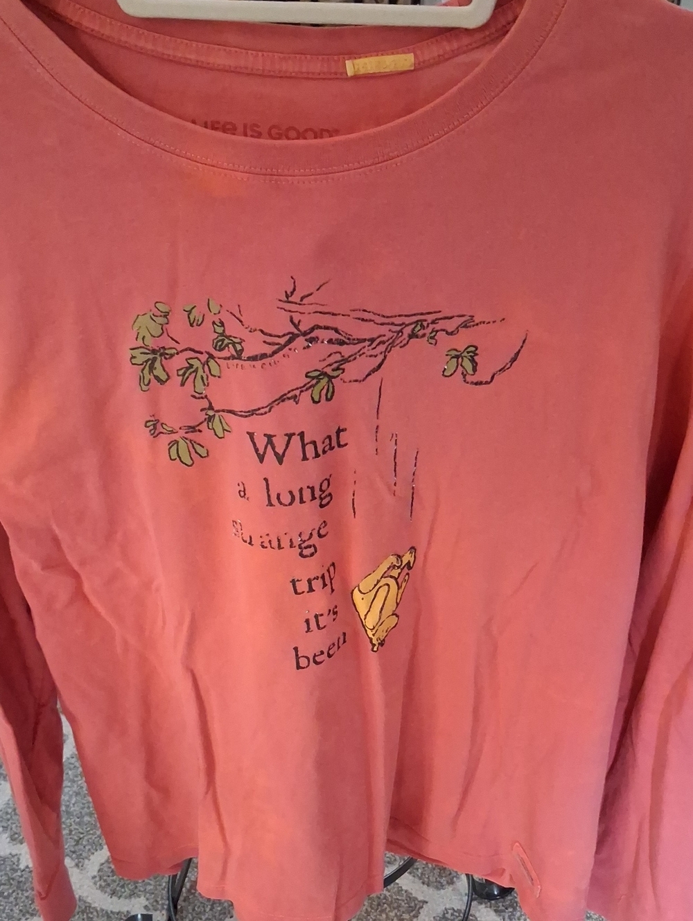XL Womens Life Is Good Longer Sleeve Crusher